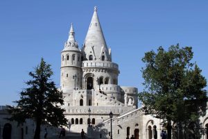 Fisherman's Bastion; built in 1902 AD, it is named after the guild of fisherman responsible for defending this section of the city wall during the Middle Ages.