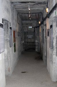 Corridor inside the bunker.