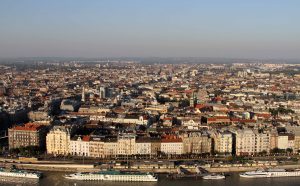 View of Budapest (the Pest side) from the citadel (which is on the Buda side of the city).